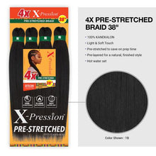 Load image into Gallery viewer, Sensationnel Braids XPRESSION 4X Pre-Stretched Braid 38&quot;
